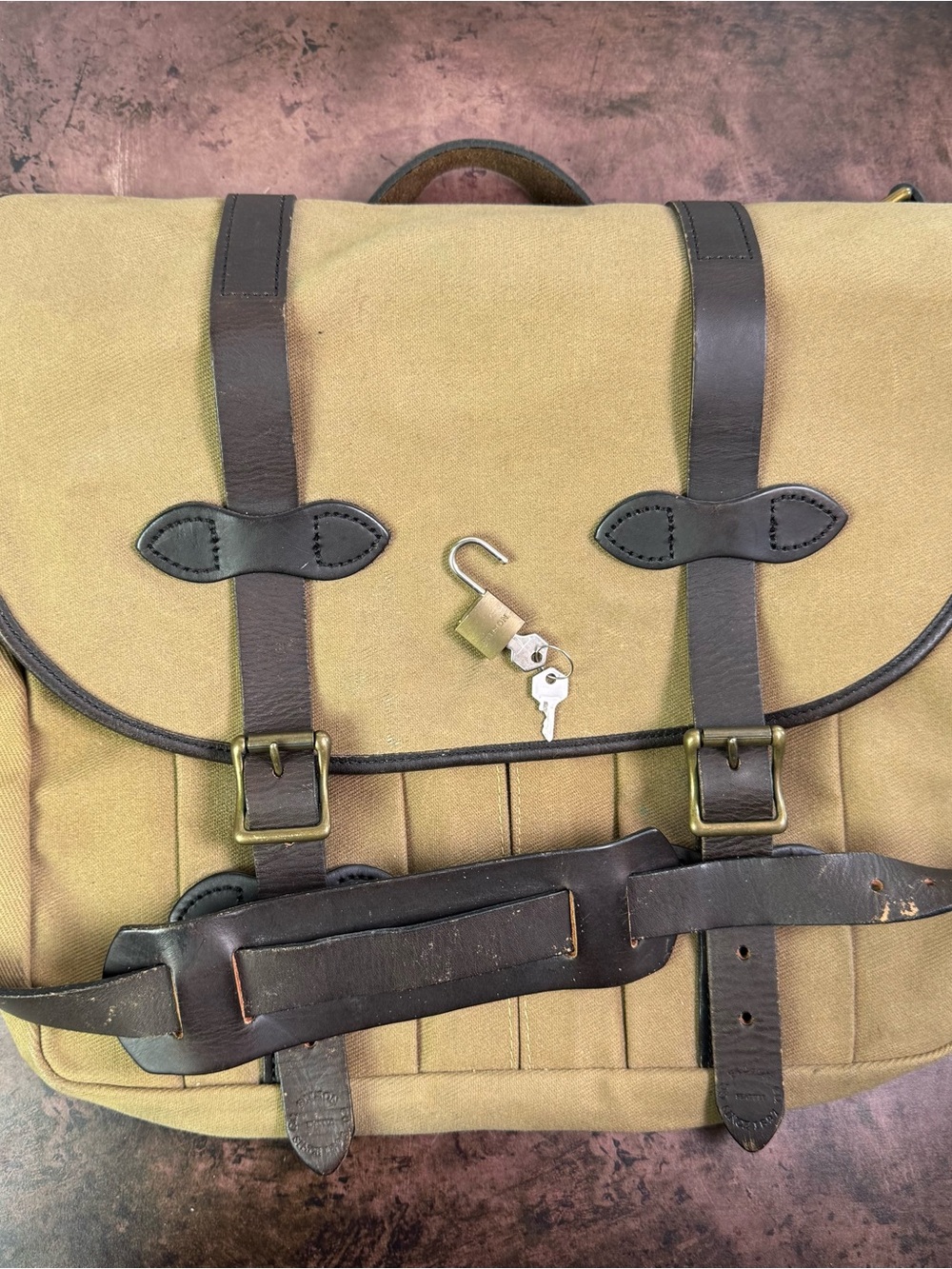 Vintage 90s Filson Small Carry On Bag 240 Tan USA